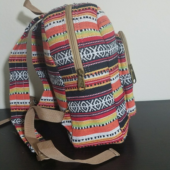 MOVING SALE FINAL PRICE Brand new bohemian handmade mini backpack - Picture 2 of 4